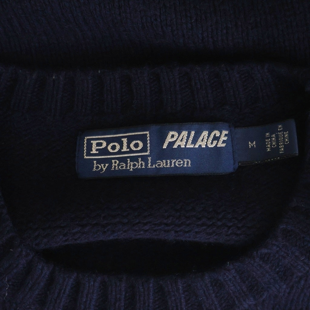 POLO RALPH LAUREN(ポロラルフローレン) ×PALACE SKATE POLO BEAR SWEATER パレス スケート ポロベアニットセーター ネイビー