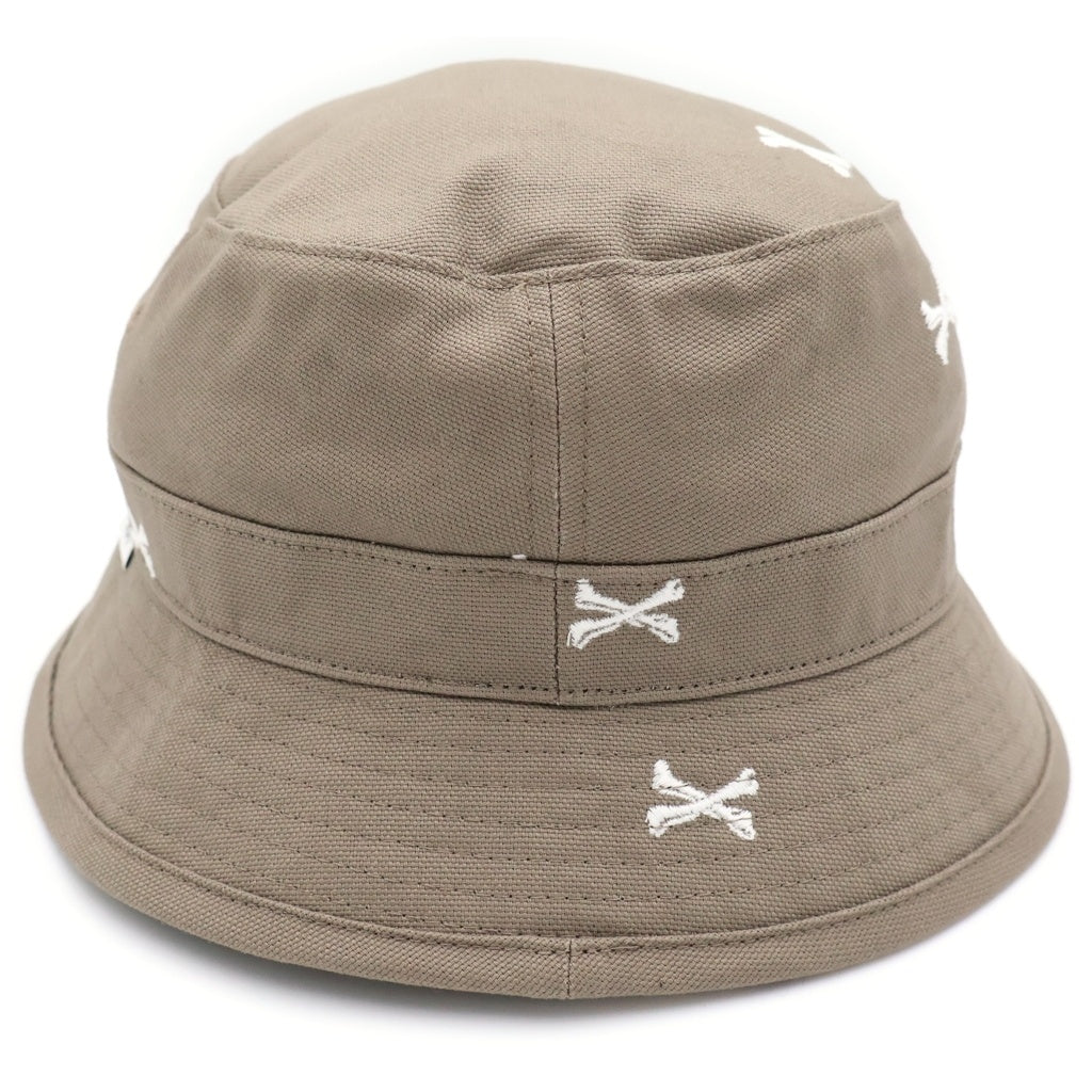 WTAPS(ダブルタップス) 22SS BUCKET HAT クロスボーン刺繍 バケットハット カーキ 221HCDT-HT16