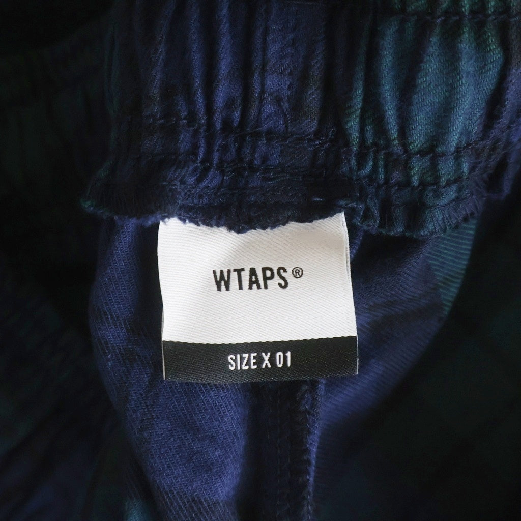 WTAPS(ダブルタップス) 22SS SEAGULL 02 TROUSERS COTTON FLANNEL トラウザーズ コットン フランネル チェック パンツ グリーン 221TQDT-PTM03