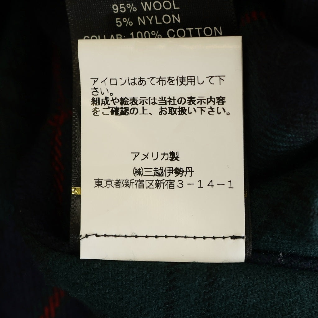 FEAR OF GOD(フィアオブゴッド) FIFTH COLLECTION フィフスコレクション 襟デニム チェックシャツ グリーン
