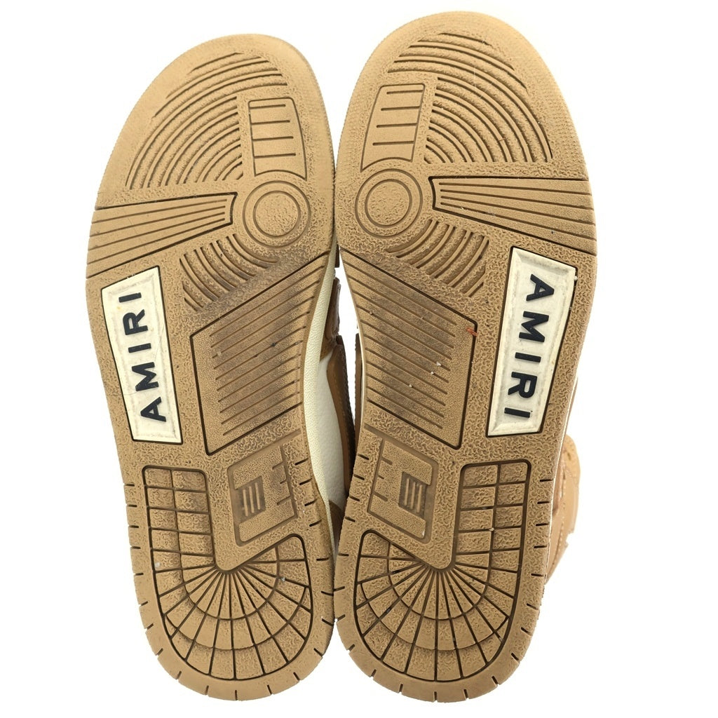 AMIRI(アミリ) SKEL TOP HI MFS002-281 スケルトップハイ ハイカットスニーカー ホワイト/ブラウン