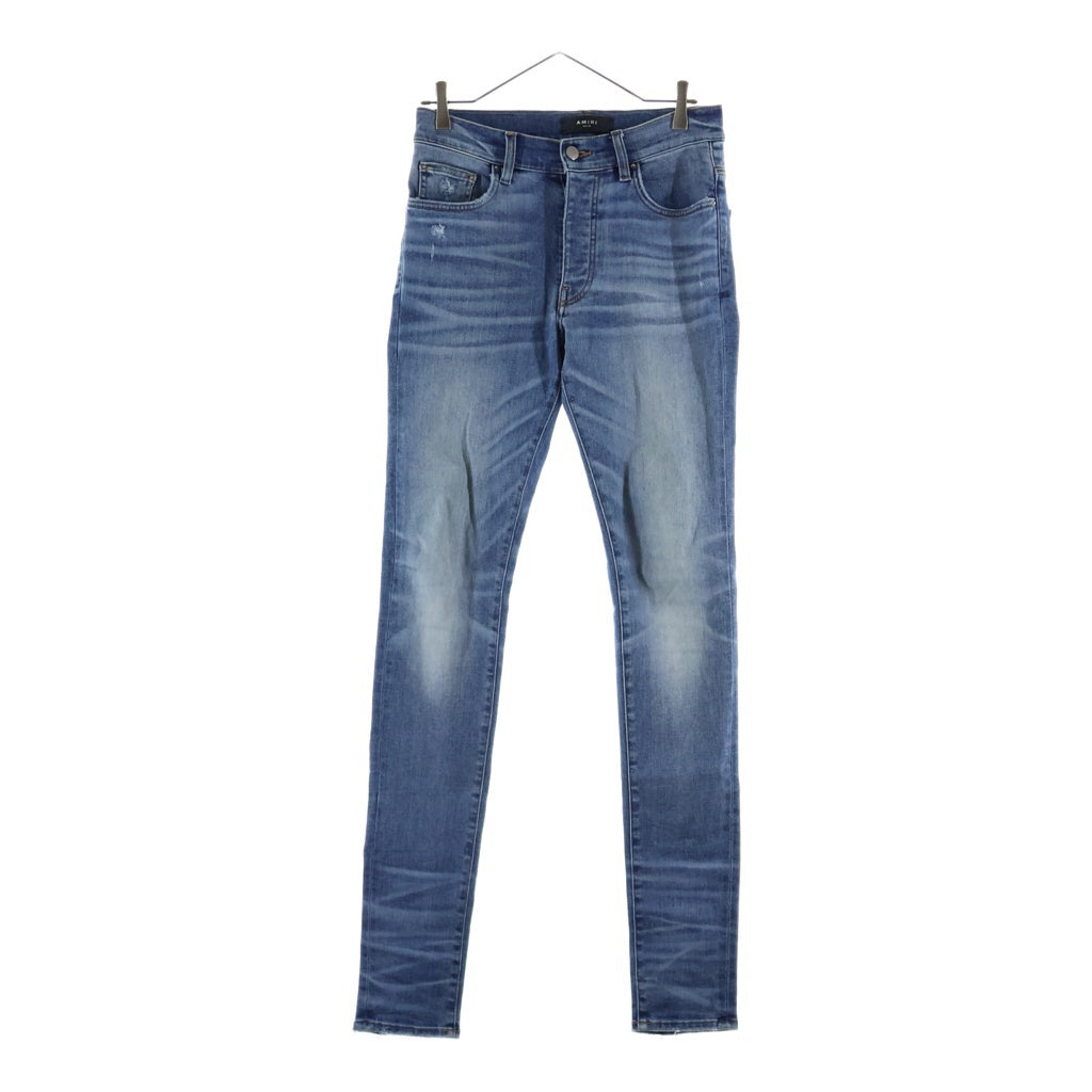 AMIRI(アミリ) ダメージ加工 ストレッチ スリムスキニー デニムパンツ ジーンズ インディゴ