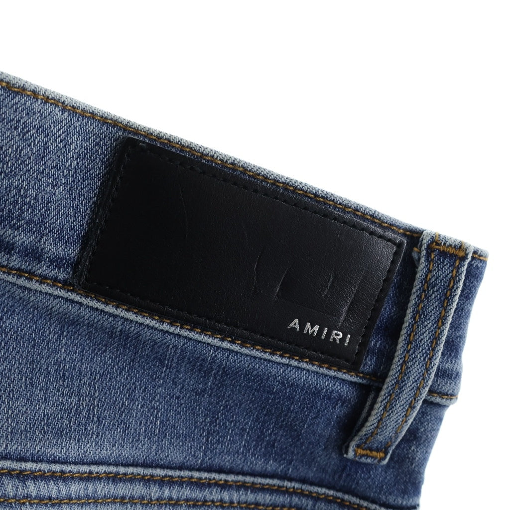 AMIRI(アミリ) ダメージ加工 ストレッチ スリムスキニー デニムパンツ ジーンズ インディゴ