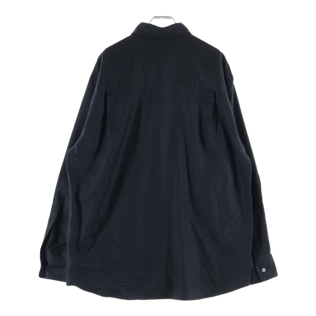AURALEE(オーラリー) SUPER LIGHT WOOL SHIRT スーパーライトウールシャツ グレー