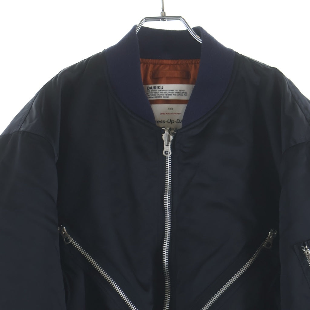 DAIRIKU(ダイリク) 23AW TWRRI FLIGHT JACKET テリーフライトジャケット MA-1 ブルゾン ブラック