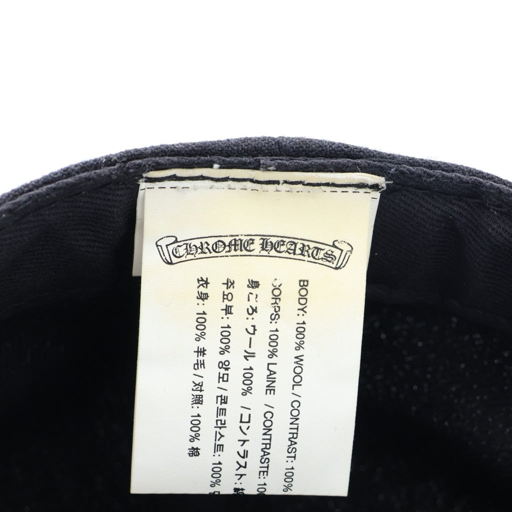 CHROME HEARTS(クロムハーツ) TRACKER CAP ホースシュー刺繍 クロスボール付き トラッカーキャップ ブラック