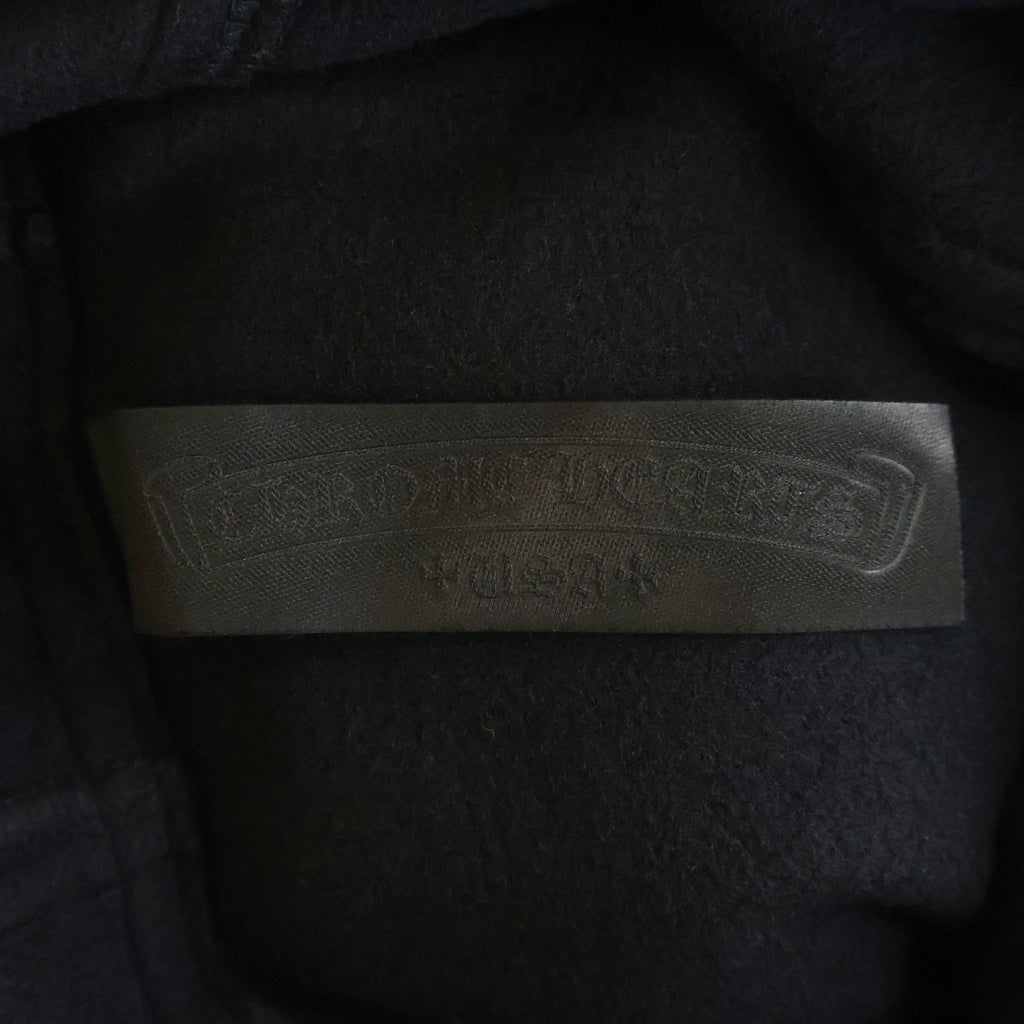 CHROME HEARTS(クロムハーツ) Y NOT DETENTION ワイノット CHプラスパッチ フリースフーディー パーカー ブラック