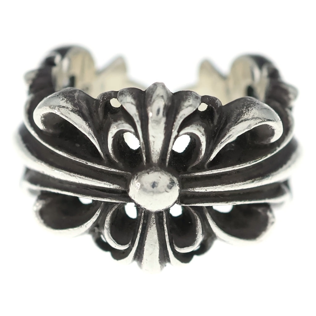 CHROME HEARTS(クロムハーツ) DBL FLRL CRS ダブルフローラルクロス リング シルバー BCA390