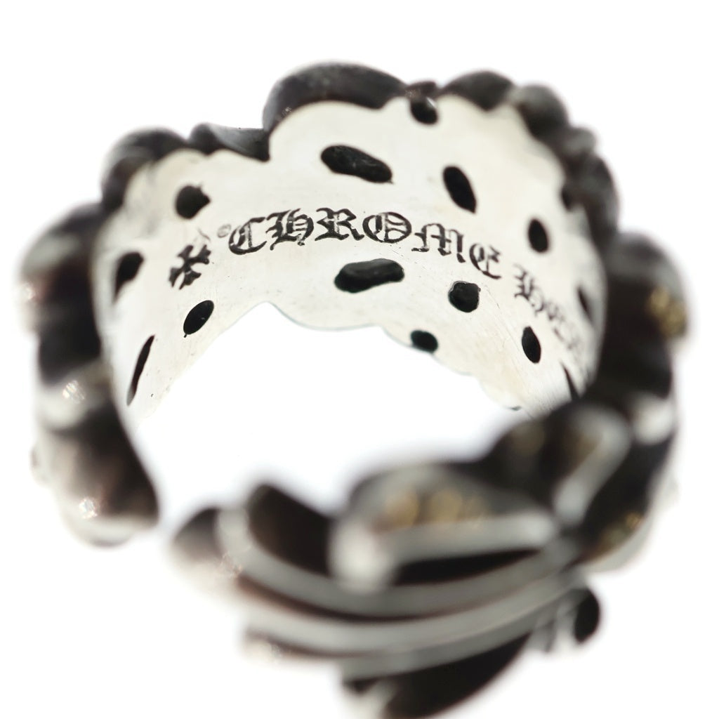 CHROME HEARTS(クロムハーツ) DBL FLRL CRS ダブルフローラルクロス リング シルバー BCA390