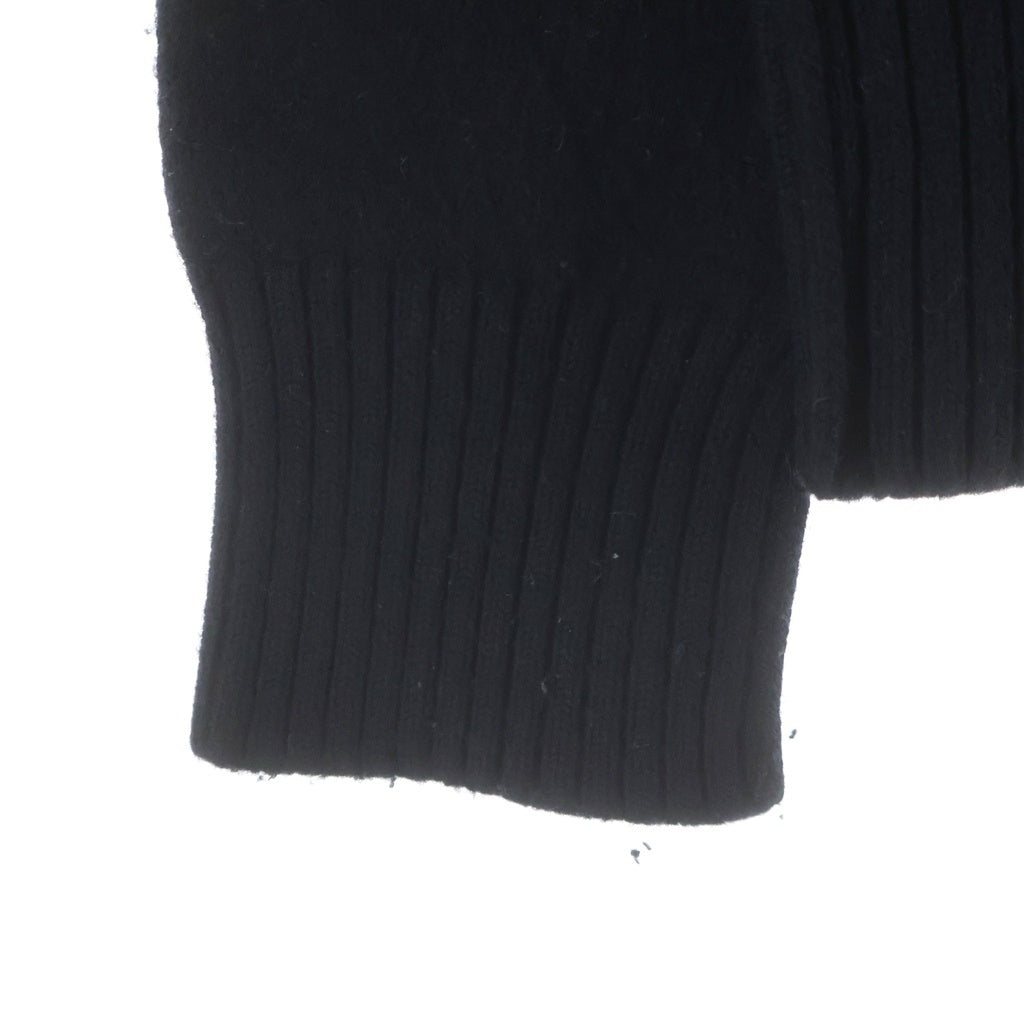 AMI Alexandre Mattiussi(アミアレクサンドルマテュッシ) Knit Cardigan ハートロゴ刺繍 ニットカーディガン ブラック レディース UKC367.018