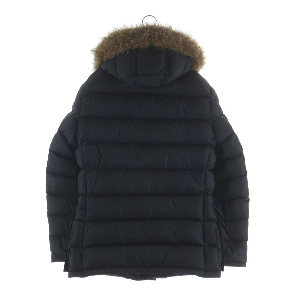 MONCLER(モンクレール) CLUNY GIUBBOTTO クルーニー ファー フーデッド ジップアップ ダウンコート ジャケット E20914138025 ブラック レディース
