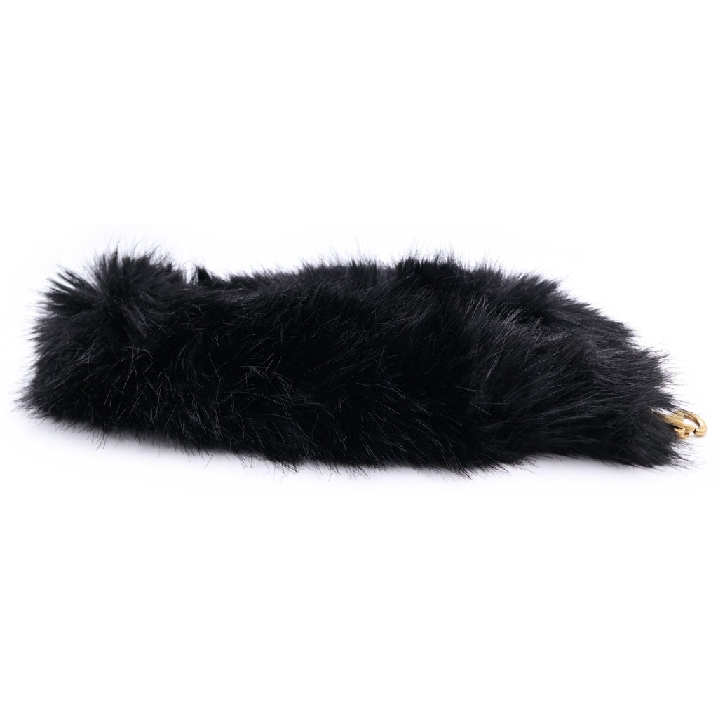 BALENCIAGA(バレンシアガ) Faux fur strap アニマルフリーファーストラップ 8473672AB6R2413 ブラック レディース