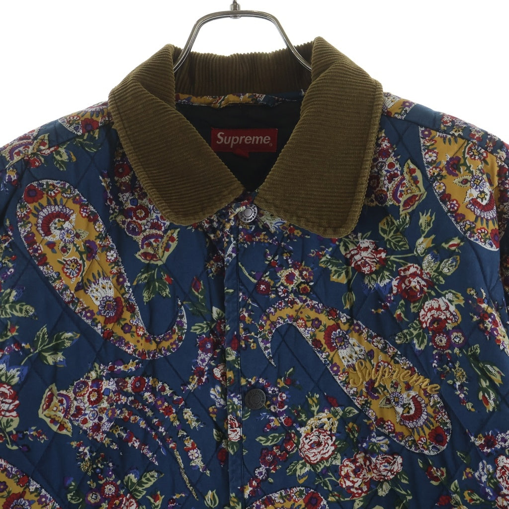 SUPREME(シュプリーム) 19AW Quilted Paisley Jacket キルテッドペイズリージャケット マルチカラー