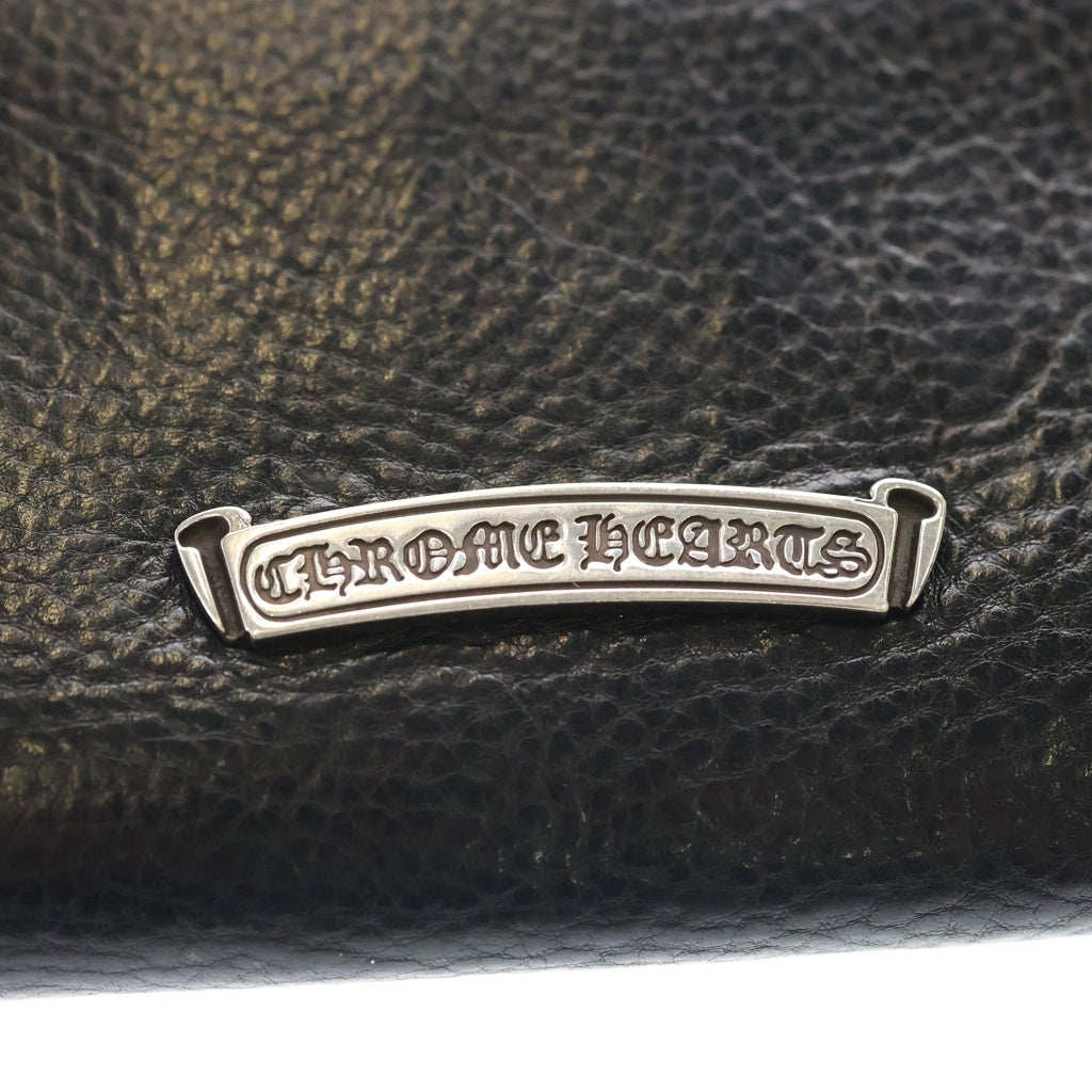 CHROME HEARTS(クロムハーツ) JUDY CROSS BALL ジュディ クロス ボール ボタン レザーウォレット 長財布 ブラック