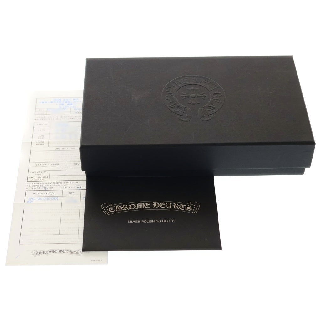 CHROME HEARTS(クロムハーツ) JUDY CROSS BALL ジュディ クロス ボール ボタン レザーウォレット 長財布 ブラック