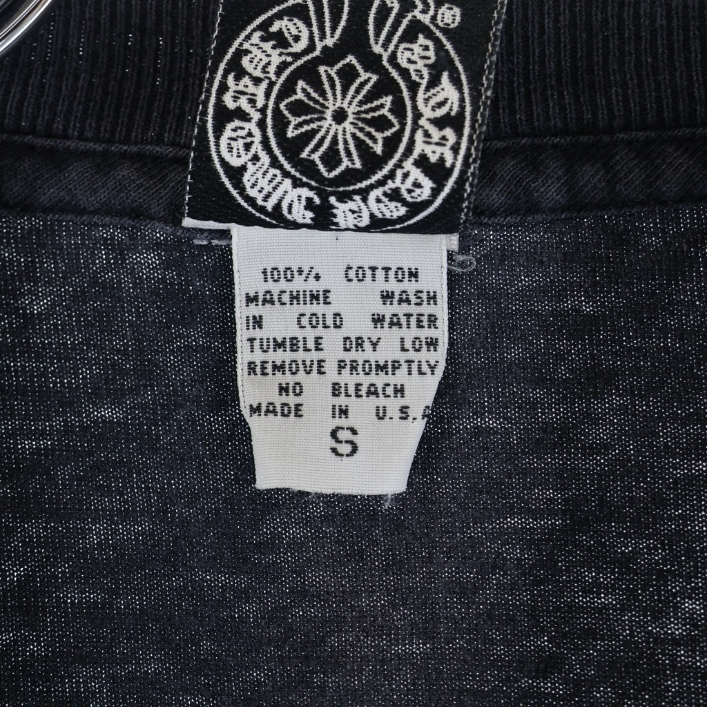 CHROME HEARTS(クロムハーツ) OLD DAGGER LOGO L/S TEE オールド ダガーロゴプリント 長袖Tシャツカットソー ブラック