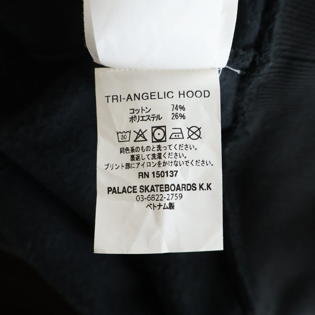 Palace Skateboards(パレススケートボーズ) 25AW TRI-ANGELIC HOOD トライアングルフード プルオーバーパーカー ブラック