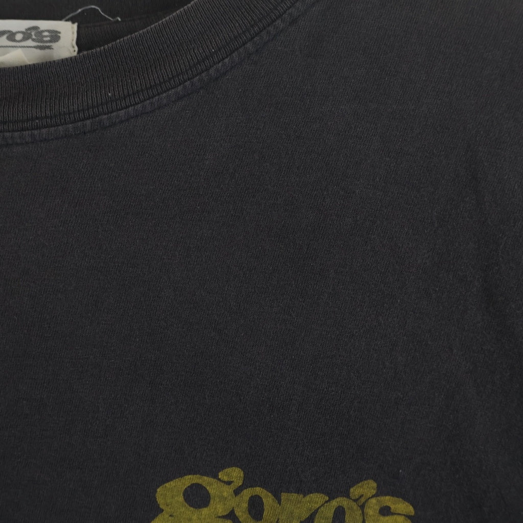 goro's(ゴローズ) ゴローズTシャツ クルーネック半袖Tシャツ オーガニックコットンボディ ブラック