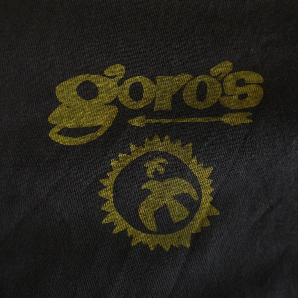 goro's(ゴローズ) ゴローズTシャツ クルーネック半袖Tシャツ オーガニックコットンボディ ブラック