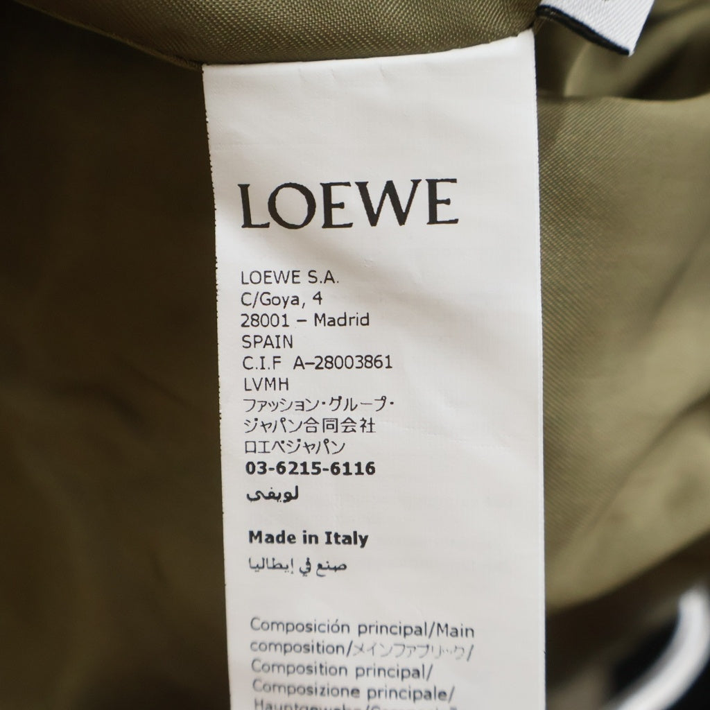 LOEWE(ロエベ) DRAPED JACKET ドレープジャケット ジップアップブルゾン カーキ S540Y02XBU レディース