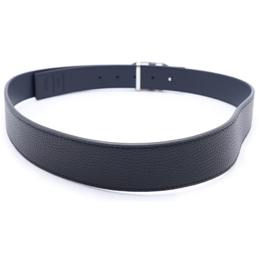 DIOR(ディオール) CD ICONバックル レザーベルト 35mm ブラック/シルバー 23MA-0254