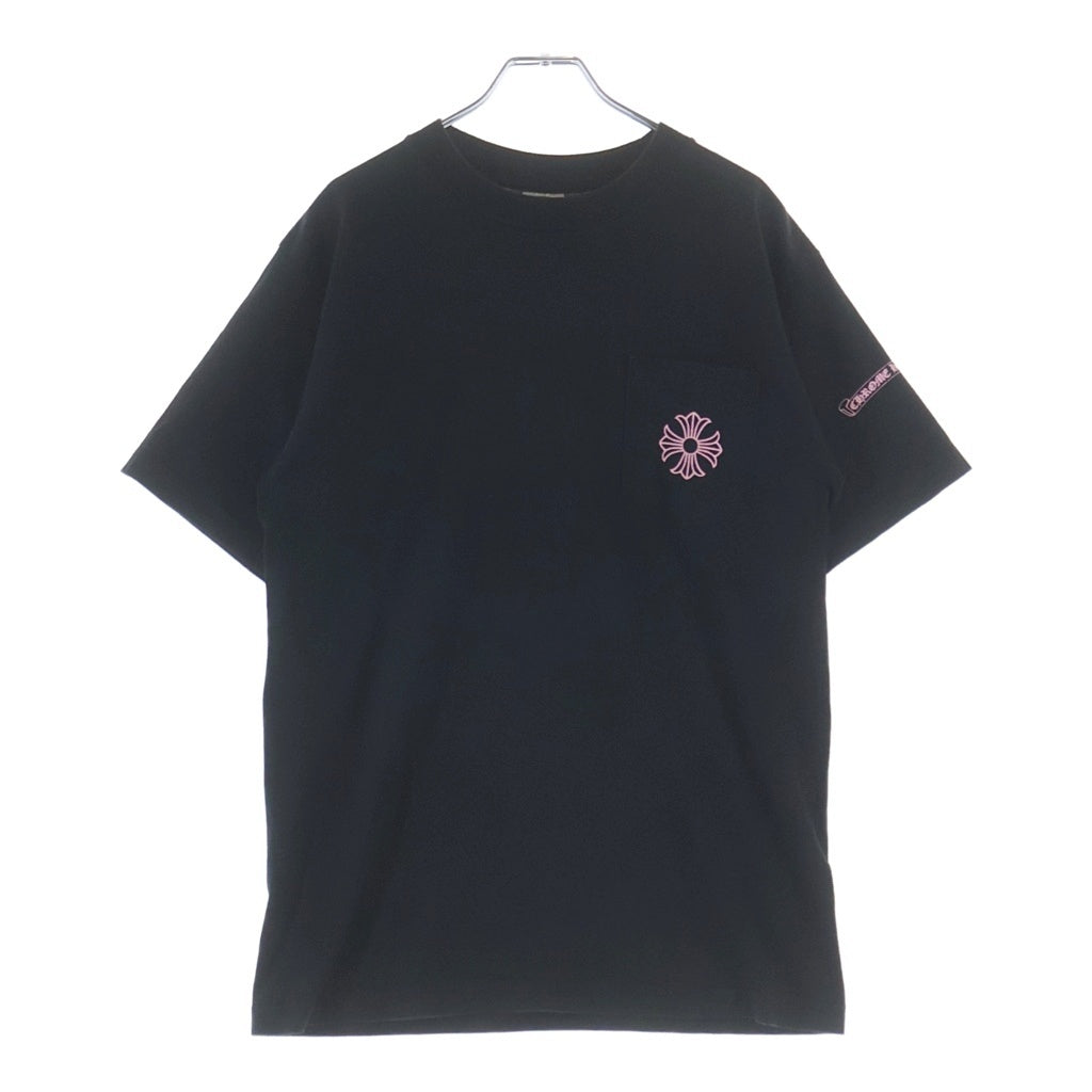 CHROME HEARTS(クロムハーツ) CH T-SHRT 1 CHフレームクロスプリント 半袖Tシャツ ピンク/ブラック