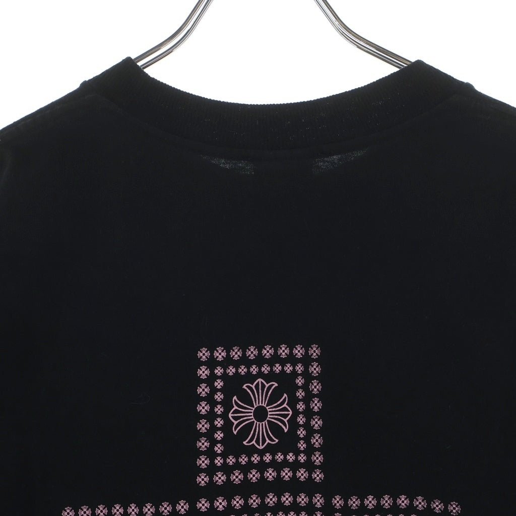 CHROME HEARTS(クロムハーツ) CH T-SHRT 1 CHフレームクロスプリント 半袖Tシャツ ピンク/ブラック
