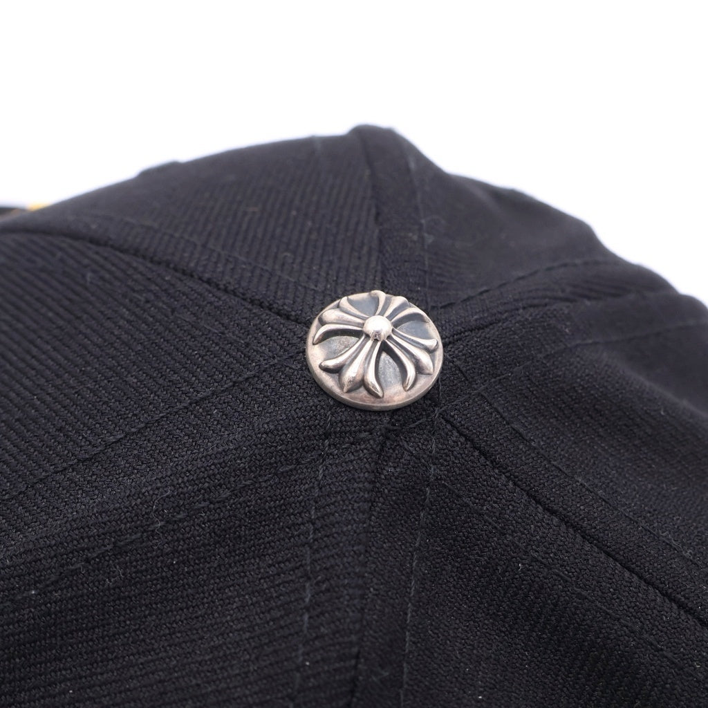 CHROME HEARTS(クロムハーツ) CH HAT CH刺繍 ベースボールキャップ 帽子 ブラック/イエロー