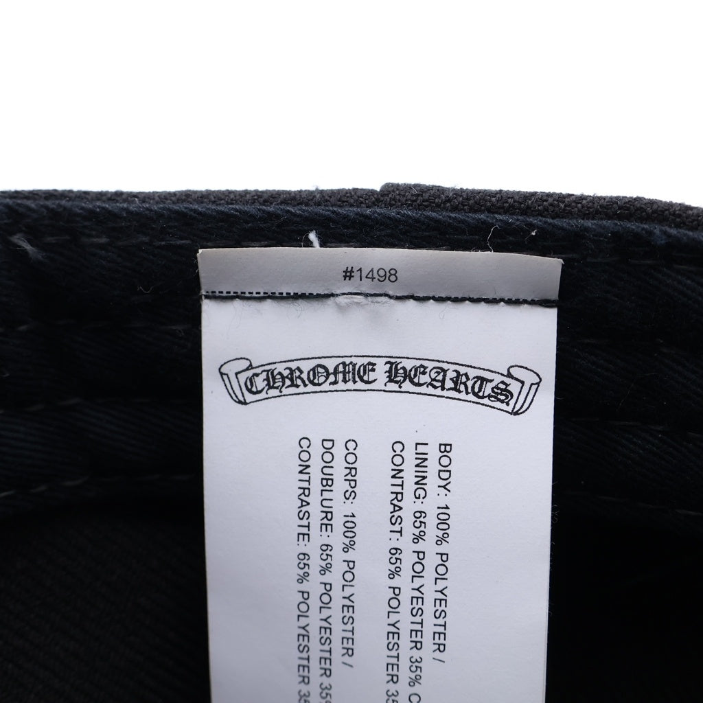 CHROME HEARTS(クロムハーツ) CH HAT CH刺繍 ベースボールキャップ 帽子 ブラック/イエロー