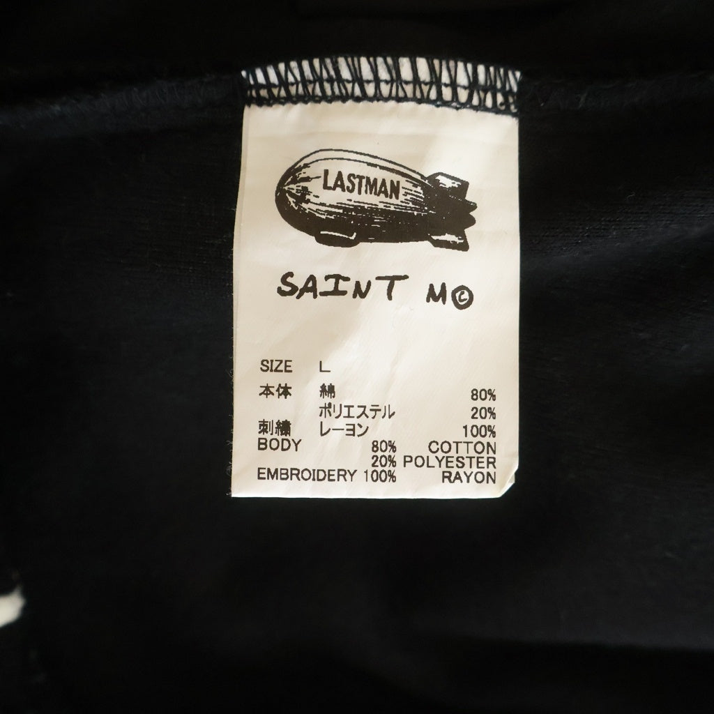 SAINT MICHAEL(セントマイケル) 25SS ×LASTMAN TRACK PANTS VELOUR ベロアトラックパンツ SM-HR8-0000-C35 ブラック