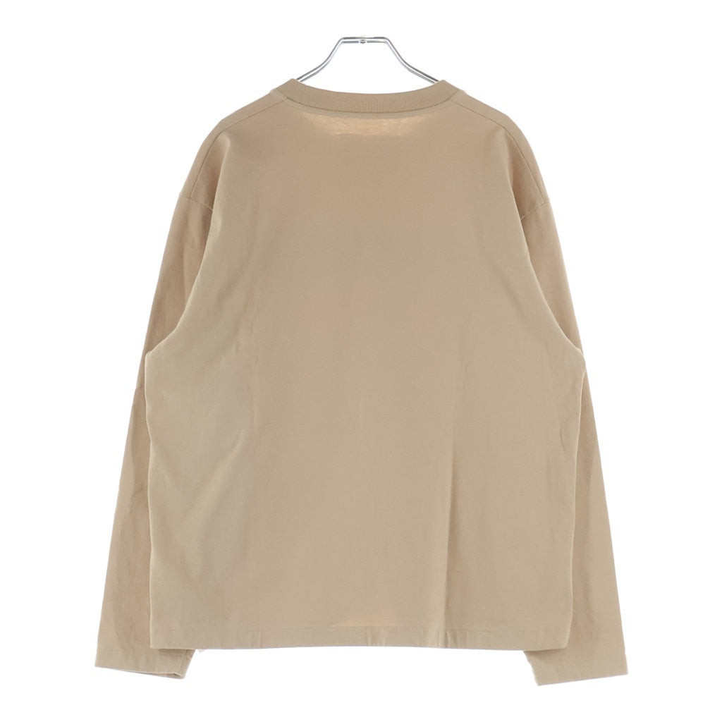 JIL SANDER(ジルサンダー) ロゴプリントロングスリーブカットソー 長袖Tシャツ J02GC0107 J20215 ベージュ