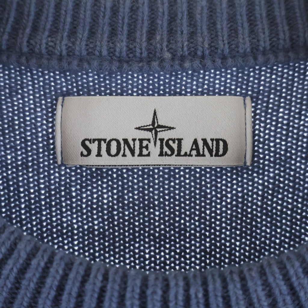 STONE ISLAND(ストーンアイランド) 24AW ロゴワッペン クルーネックセーター ニット 8115508A3 ブルー