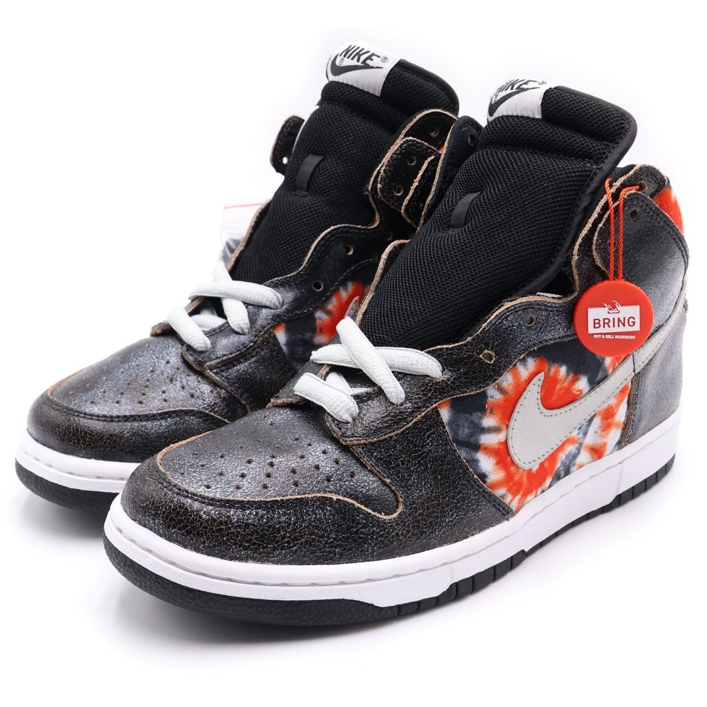 NIKE SB(ナイキエスビー) 【観賞用 2004年製】 DUNK HIGH HUF TIE-DYE ダンク ハフ タイダイ ハイカットスニーカー ブラック/レッド US9/27cm 305050-102