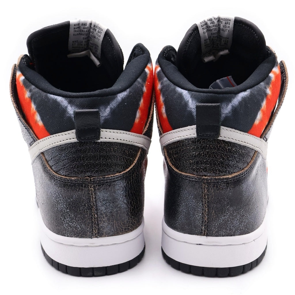NIKE SB(ナイキエスビー) 【観賞用 2004年製】 DUNK HIGH HUF TIE-DYE ダンク ハフ タイダイ ハイカットスニーカー ブラック/レッド US9/27cm 305050-102