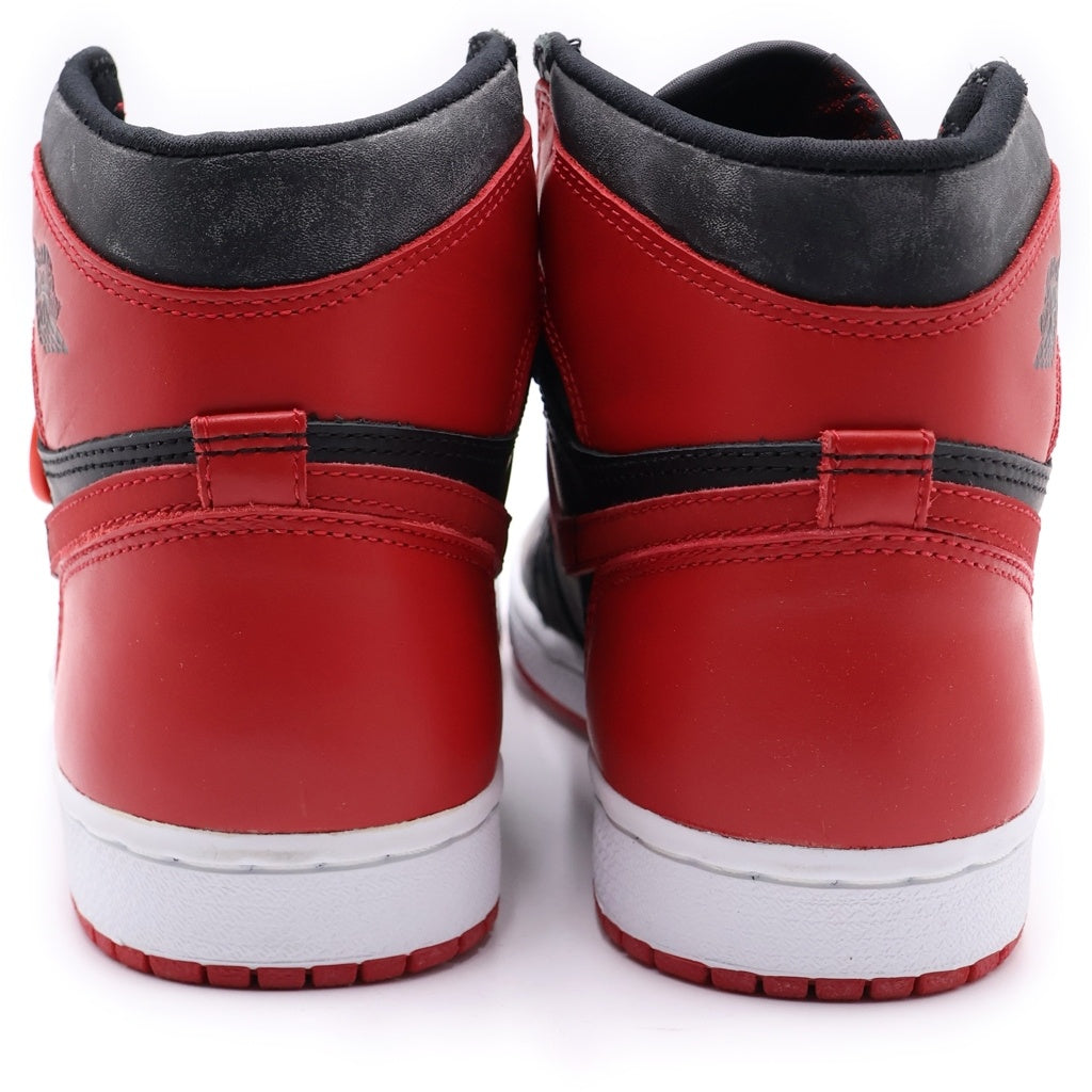 NIKE(ナイキ) 【観賞用1994年製】AIR JORDAN 1 HIGH BRED 130207-061 エアジョーダン 1 ブレッド ハイカットスニーカー US7.5/25.5cm ブラック/レッド
