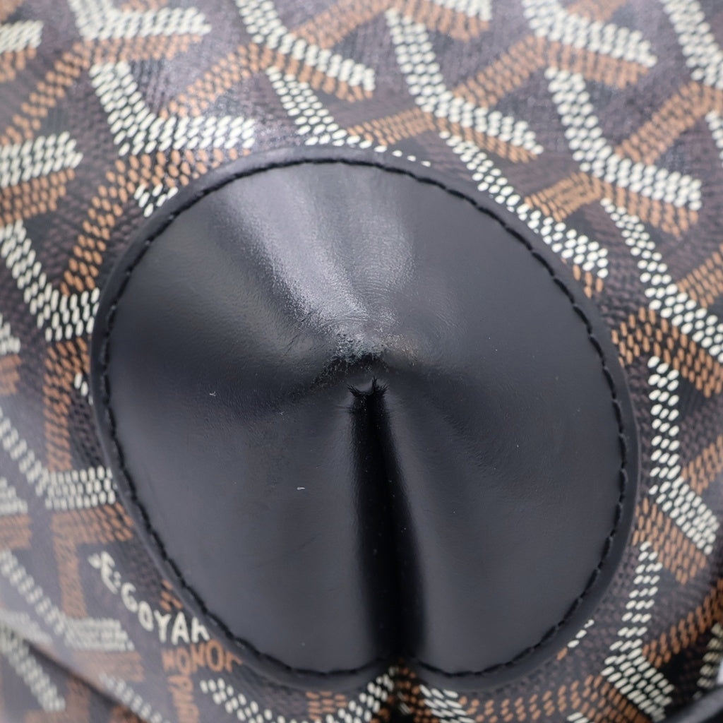 GOYARD(ゴヤール) BOWLING25 ボーリング25 PVCセカンドバック ポーチ ブラック レディース