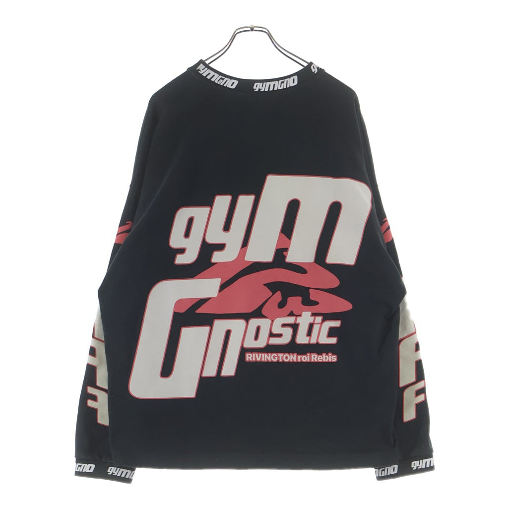 RRR123 RIVINGTON roi Rebis(リヴィントンロイレビス) FASTING FOR FASTER LS TEE 両面プリント 長袖Tシャツカットソー ブラック