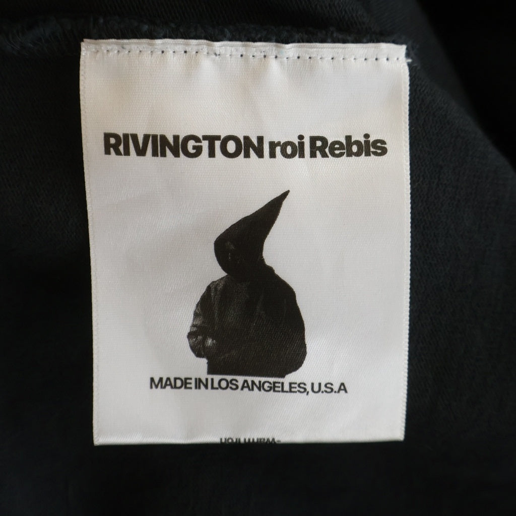 RRR123 RIVINGTON roi Rebis(リヴィントンロイレビス) FASTING FOR FASTER LS TEE 両面プリント 長袖Tシャツカットソー ブラック
