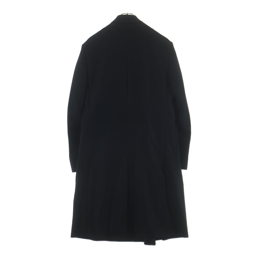 08sircus(ゼロエイトサーカス) 16AW ウールステンカラーコート 襟取り外し可能 ブラック S16AM-CO07