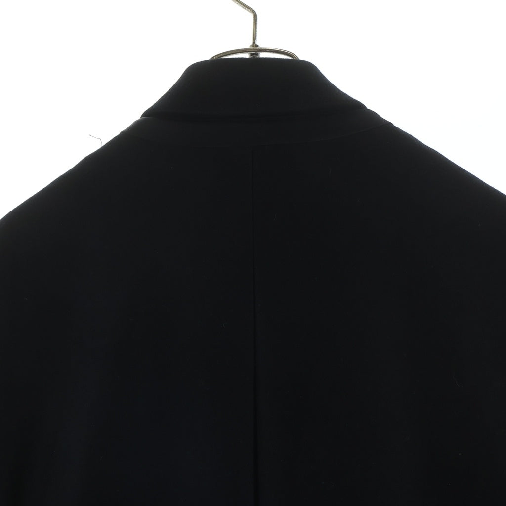 08sircus(ゼロエイトサーカス) 16AW ウールステンカラーコート 襟取り外し可能 ブラック S16AM-CO07