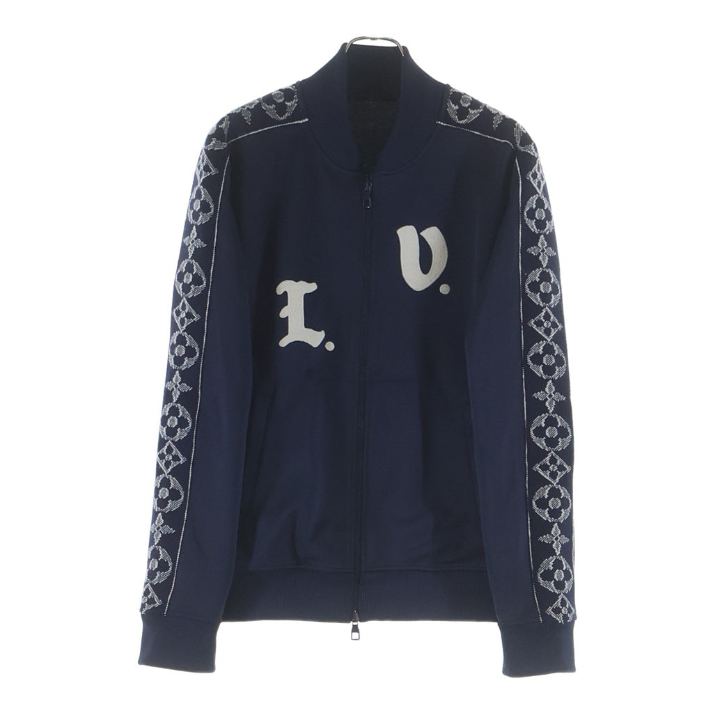 LOUIS VUITTON(ルイヴィトン) 24SS LVロゴ刺繍 フラワーバンドトラックトップ ジップアップジャケット ネイビー RM241MQ ZSC HQY45W