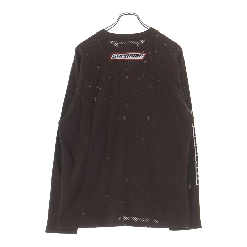 SUPREME(シュプリーム) 24AW ×HYSTERIC GLAMOUR Mesh L/S Top ヒステリックグラマー メッシュロングスリーブトップ ブラウン