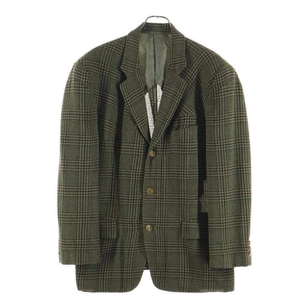 COMME des GARCONS HOMME PLUS(コムデギャルソンオムプリュス) 92SS チェックテーラードジャケット PJ-11010S カーキ