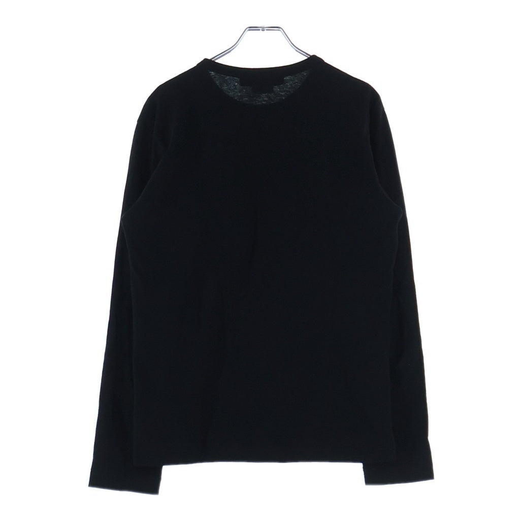 BLACK COMME des GARCONS(ブラックコムデギャルソン) メッセージプリントリングスリーブカットソー 1Q-T001 ブラック
