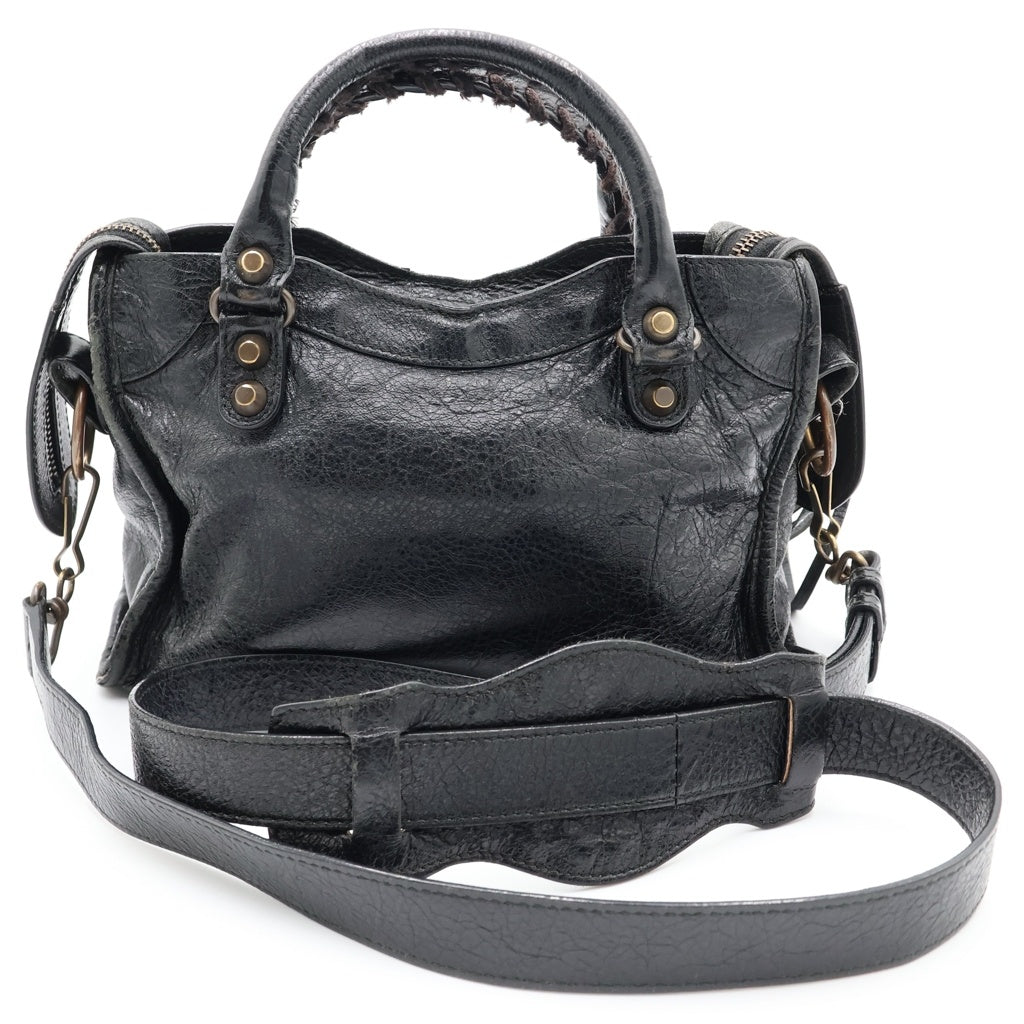 BALENCIAGA(バレンシアガ) クラシック ミニシティ 2WAY ハンドバッグ ショルダーバッグ ブラック 300295 レディース