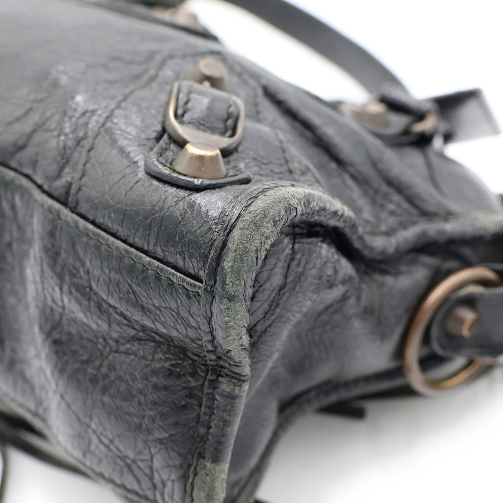 BALENCIAGA(バレンシアガ) クラシック ミニシティ 2WAY ハンドバッグ ショルダーバッグ ブラック 300295 レディース