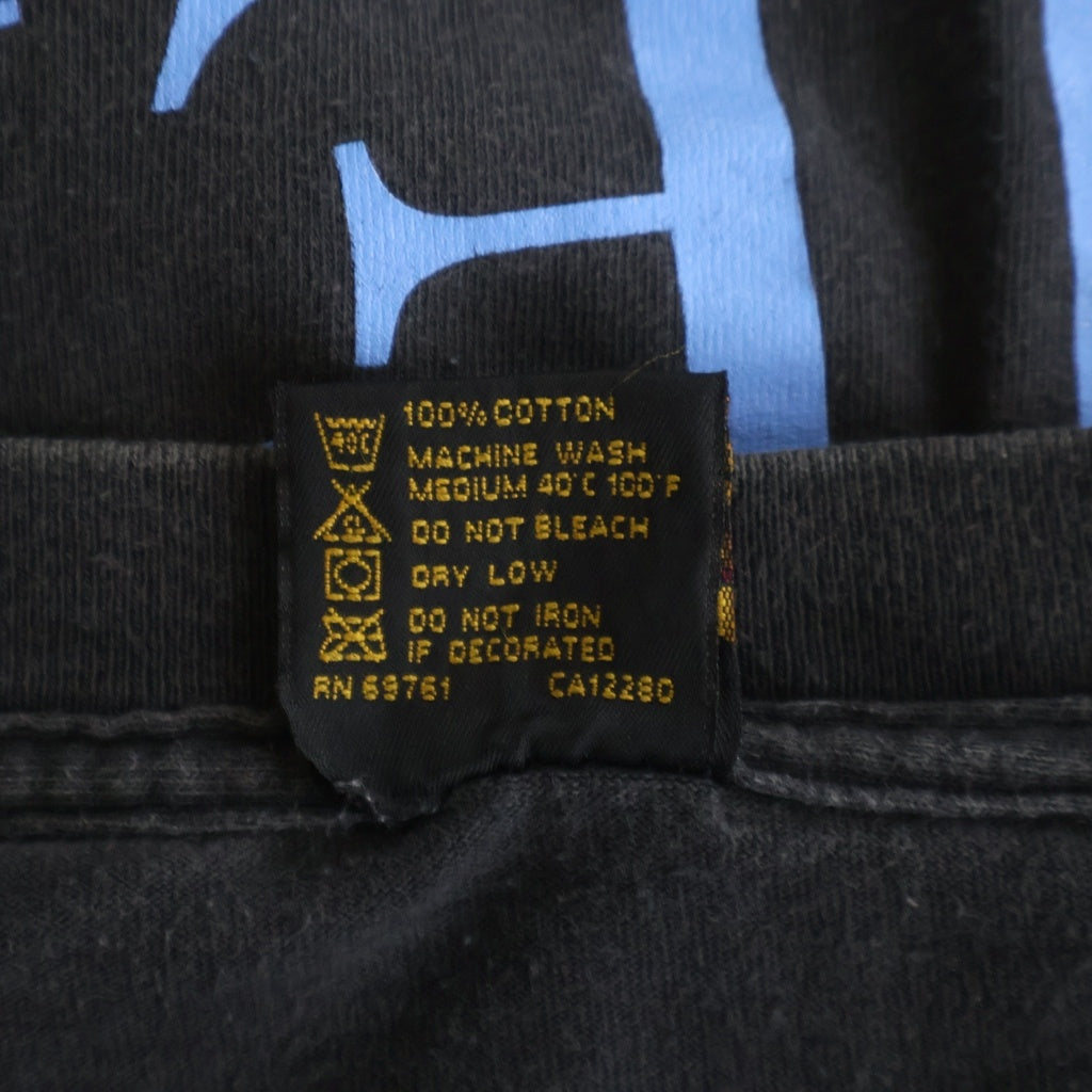 VINTAGE(ヴィンテージ) 90s PINKFLOYD WISH YOU WERE HERE ピンクフロイド 両面プリント 半袖Tシャツ カットソー ブラック