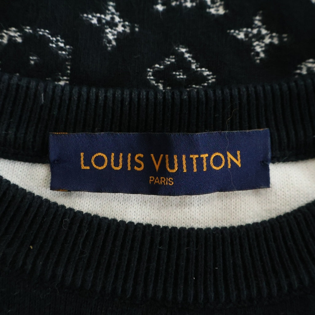 LOUIS VUITTON(ルイヴィトン) グラディエントモノグラムニットセーター RM211Q USO HKN44W ブラック