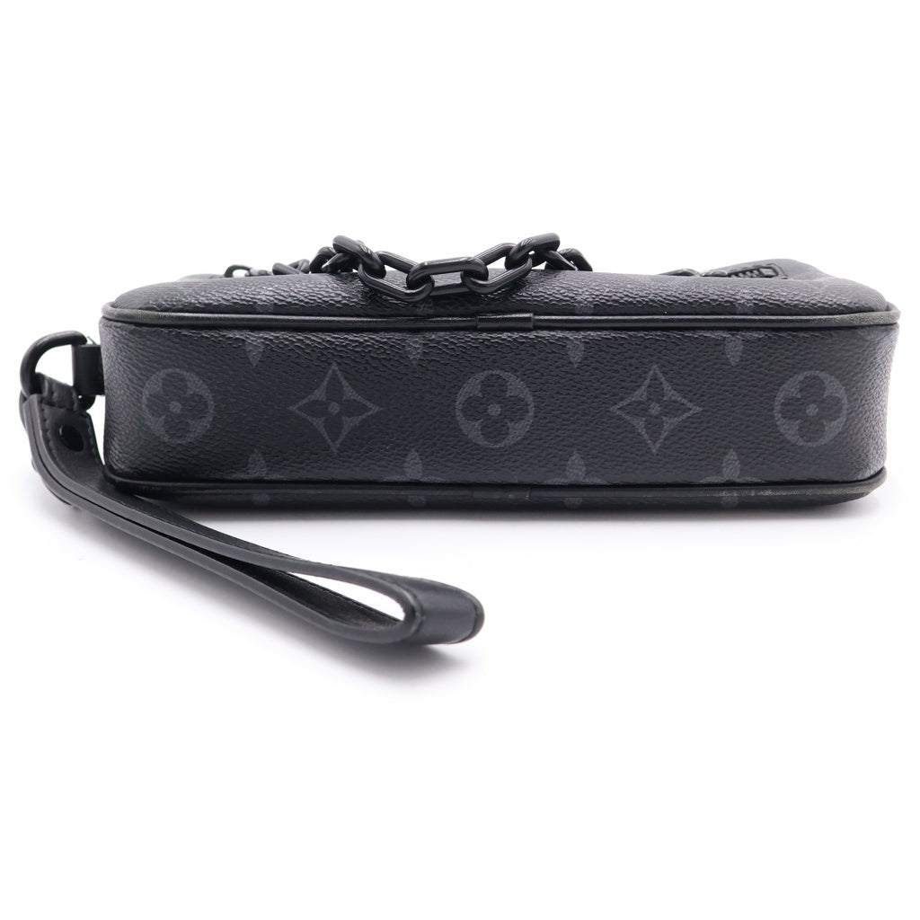 LOUIS VUITTON(ルイヴィトン) ポシェットヴォルガ モノグラムエクリプス クラッチバッグ セカンドバッグ M68321 ブラック