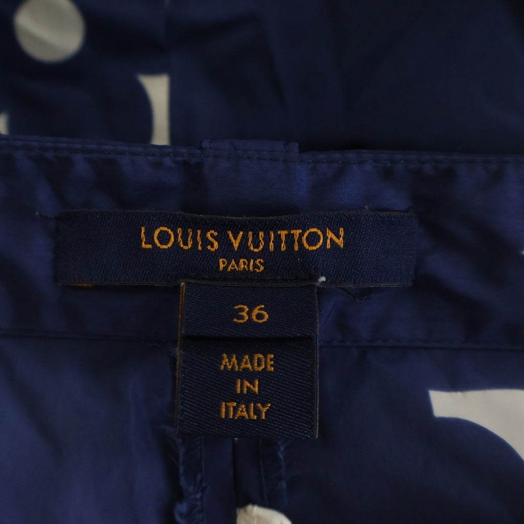 LOUIS VUITTON(ルイヴィトン) 20SS モノグラムナイロン パンツ ブルー×ホワイト FJPA06UUE レディース